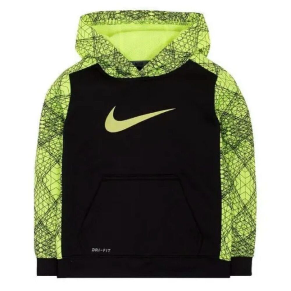 Toddler Boys Nike Boys Dri-Line Design Therma Pullover Hoodie  - Sz 2T